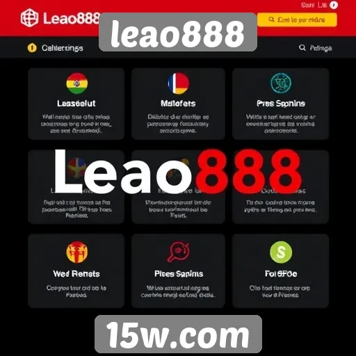 Recursos e funcionalidades do site leao888